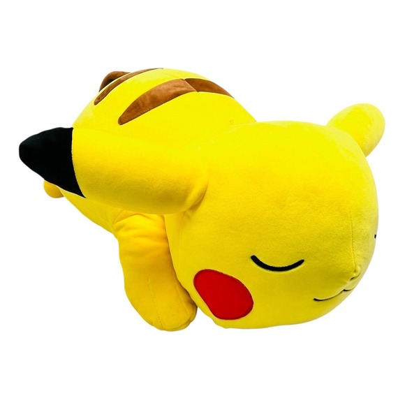 Pokemon 2023 Jumbo Sleeping Pikachu 18" Plush Very Soft Stuffed Pillow Buddy Toy - Picture 1 of 16